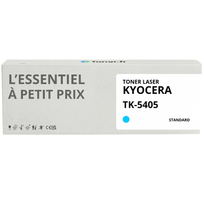 Toner compatible Kyocera TK-5405 Cyan - L'Essentiel à Petit Prix