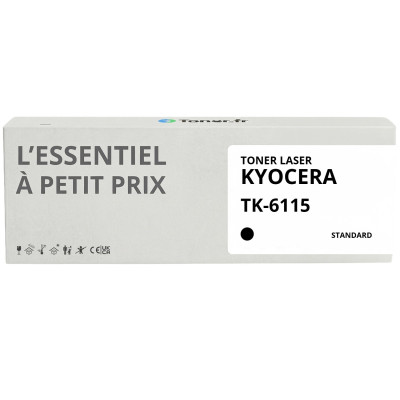 Toner compatible Kyocera TK-6115 Noir - L'Essentiel à Petit Prix