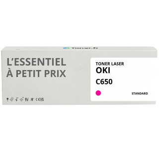 Toner compatible OKI C650 Magenta - L'Essentiel à Petit Prix