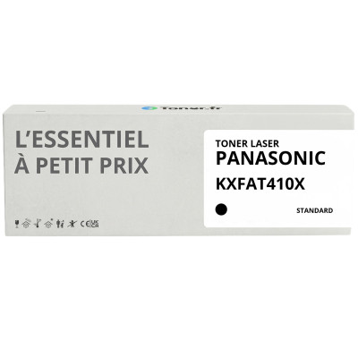 Toner compatible Panasonic KXFAT410X Noir - L'Essentiel à Petit Prix