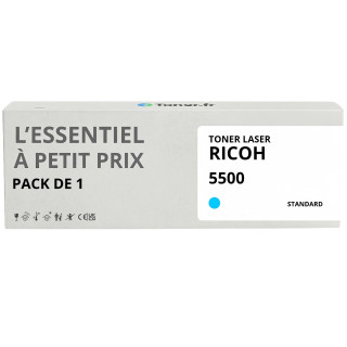 Toner compatible Ricoh 5500 Cyan - L'Essentiel à Petit Prix