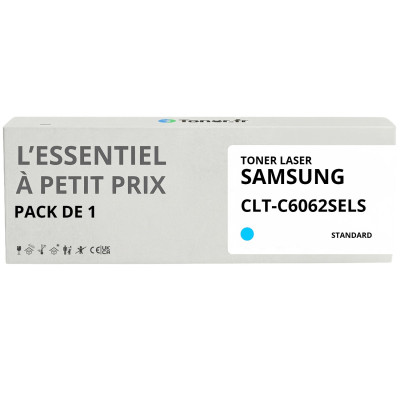 Toner compatible Samsung CLT-C6062SELS Cyan - L'Essentiel à Petit Prix