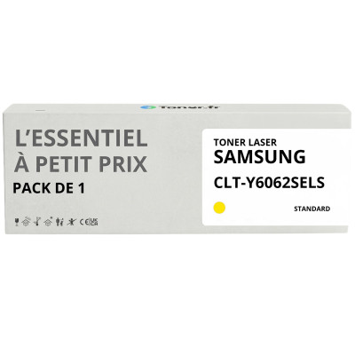 Toner compatible Samsung CLT-Y6062SELS Jaune - L'Essentiel à Petit Prix