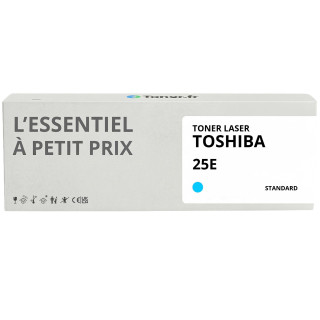 Toner compatible Toshiba 25E Cyan - L'Essentiel à Petit Prix