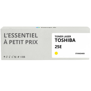 Toner compatible Toshiba 25E Jaune - L'Essentiel à Petit Prix