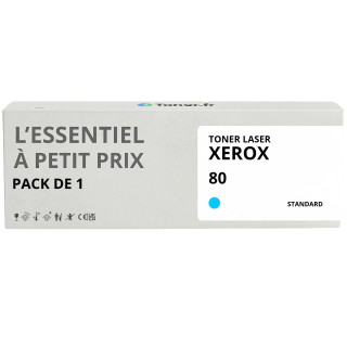 Toner compatible Xerox 80 Cyan - L'Essentiel à Petit Prix