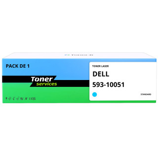 Toner compatible Dell 593-10051 Cyan - Toner Services