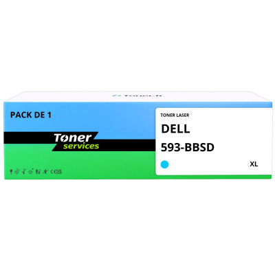 Toner compatible Dell 593-BBSD XL Cyan - Toner Services