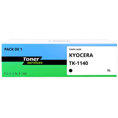 Toner compatible Kyocera TK-1140 XL Noir - Toner Services