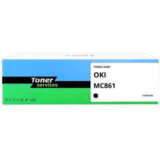 Toner compatible OKI MC861 Noir - Toner Services