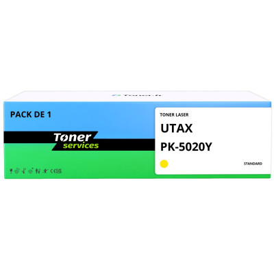 Toner compatible Utax PK-5020Y Jaune - Toner Services