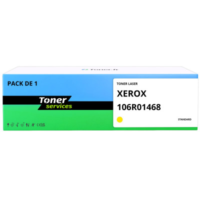Toner compatible Xerox 106R01468 Jaune - Toner Services