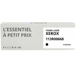 Toner compatible Xerox 113R00668 Noir - L'Essentiel à Petit Prix