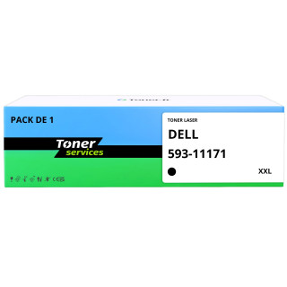 Toner compatible Dell 593-11171 XXL Noir - Toner Services