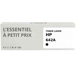 Toner compatible HP 642A Noir - L'Essentiel à Petit Prix