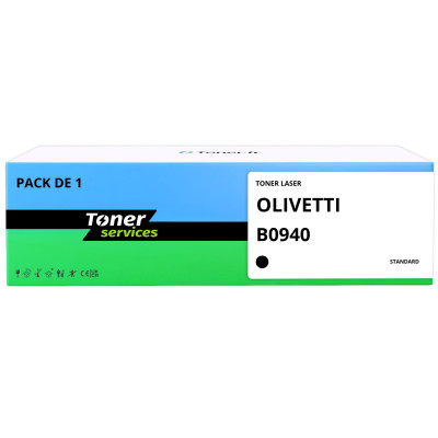 Toner compatible Olivetti B0940 Noir - Toner Services