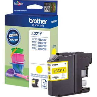 Cartouche d'encre Brother LC221 Jaune