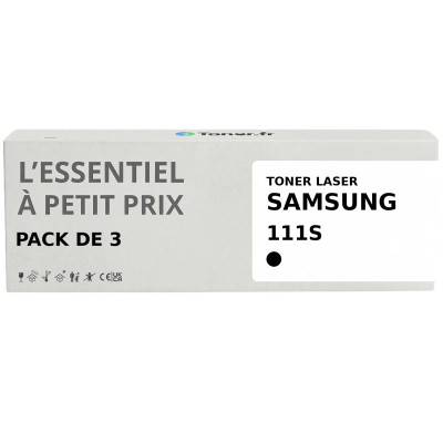 Pack de 3 toners compatibles Samsung MLT-D111SELS Noir