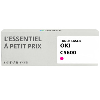 Toner compatible OKI C5600 Magenta - L'Essentiel à Petit Prix
