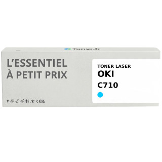 Toner compatible OKI C710 Cyan - L'Essentiel à Petit Prix