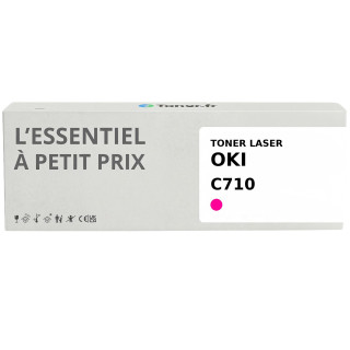 Toner compatible OKI C710 Magenta - L'Essentiel à Petit Prix