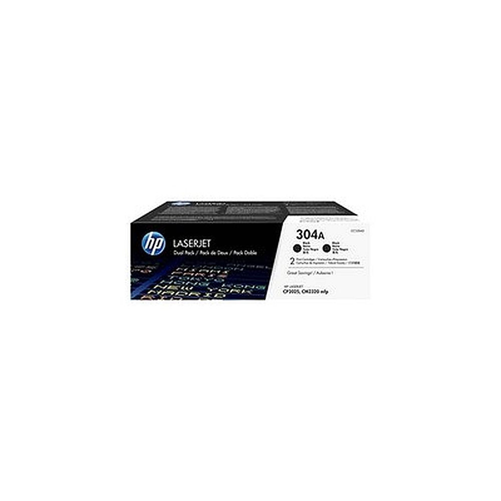 Pack de 2 toners HP 304A Noir