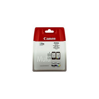 Pack de 2 cartouches d'encre Canon PGI545/CLI546 noir et tricolor