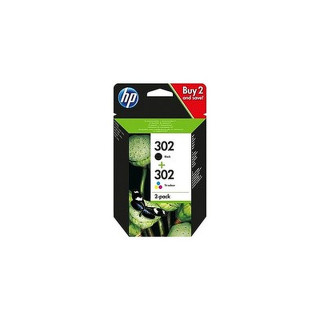 Pack de 2 cartouches d'encre HP 302 Noir et couleurs