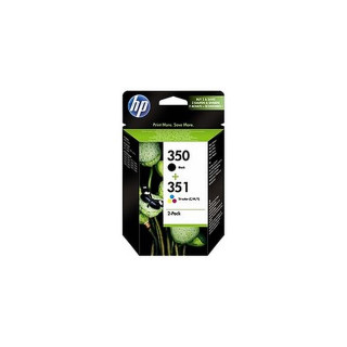 Pack de 2 cartouches d'encre HP 350/351 Noir et couleurs