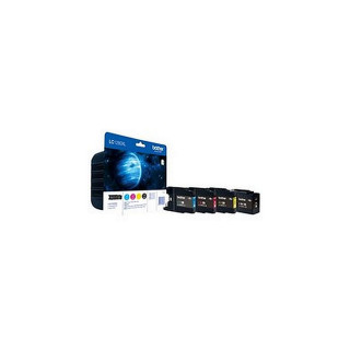 Pack de 4 cartouches d'encre Brother LC1280 XL Noir et couleurs