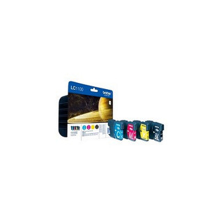 Pack de 4 cartouches d'encre Brother LC1100 Noir et couleurs