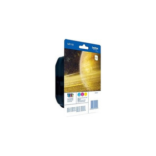 Pack de 3 cartouches d'encre Brother LC1100 Couleur
