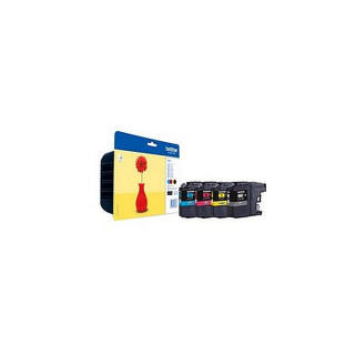 Pack de 4 cartouches d'encre Brother LC121 Noir et couleurs