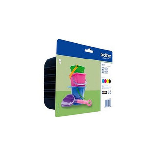 Pack de 4 cartouches d'encre Brother LC221 Noir et couleurs