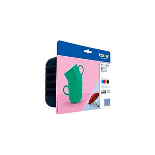Pack de 4 cartouches d'encre Brother LC227 XL Noir et couleurs