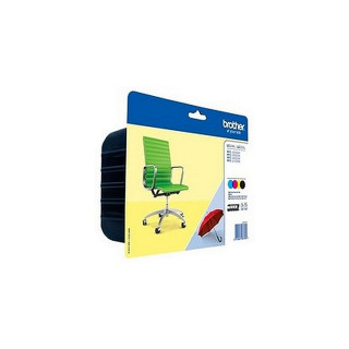Pack de 4 cartouches d'encre Brother LC229 XL Noir et couleurs