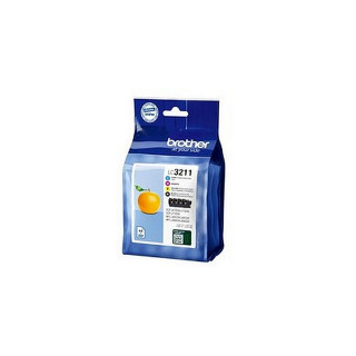 Pack de 4 cartouches d'encre Brother LC3211 Noir et couleurs