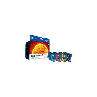 Pack de 4 cartouches d'encre Brother LC980 Noir et couleurs