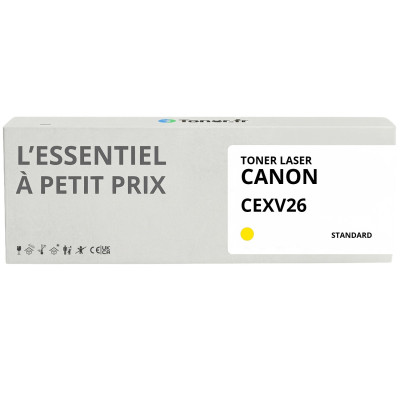 Toner compatible Canon C-EXV26 Jaune - L'Essentiel à Petit Prix