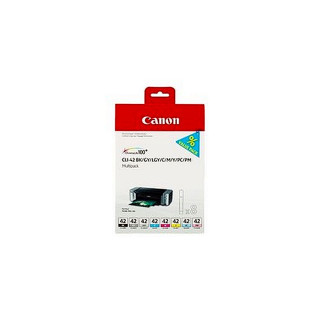 Pack de 8 cartouches d'encre Canon CLI42 Noir et couleurs