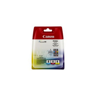 Pack de 3 cartouches d'encre Canon CLI8 Couleur