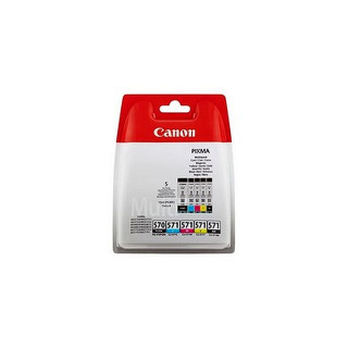 Pack de 5 cartouches d'encre Canon PGI570/CLI571 Noir et couleurs