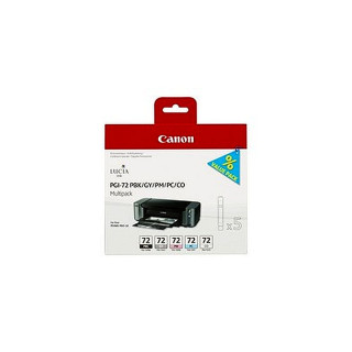 Pack de 5 cartouches d'encre Canon PGI72 Noir et couleurs