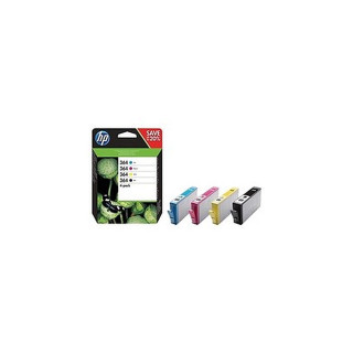 Pack de 4 cartouches d'encre HP 364 Noir et couleurs