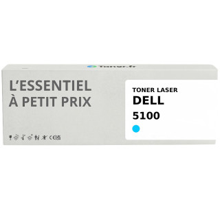 Toner compatible Dell 5100 Cyan - L'Essentiel à Petit Prix