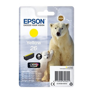 Cartouche d'encre Epson 26 Jaune