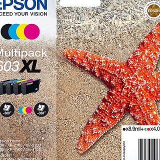 Pack de 4 cartouches d'encre Epson 603 XL Noir et couleurs