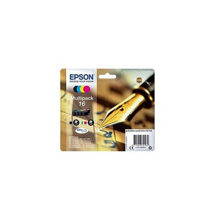 Pack de 4 cartouches d'encre Epson 16 Noir et couleurs