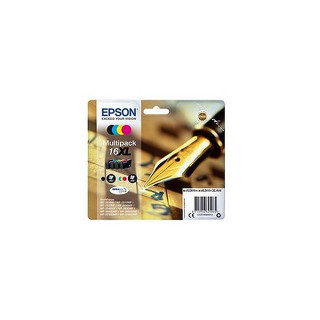 Pack de 4 cartouches d'encre Epson 16 XL Noir et couleurs