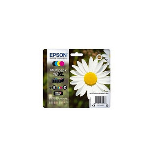 Pack de 4 cartouches d'encre Epson 18 XL Noir et couleurs
